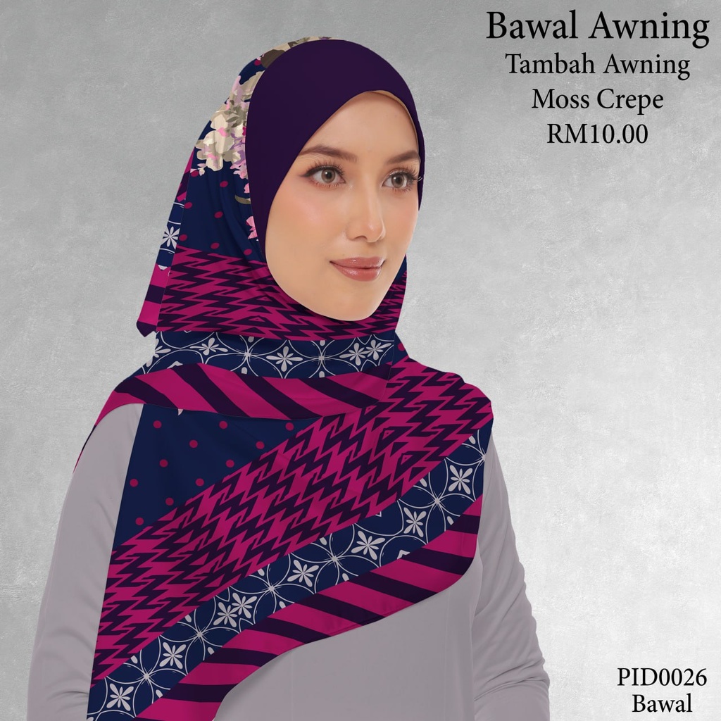 Tudung Bawal (Square Hijab) in PID0026