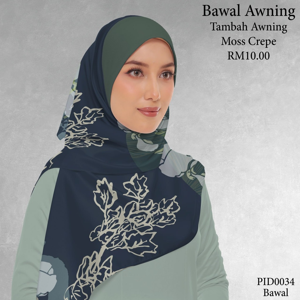 Tudung Bawal (Square Hijab) in PID0034