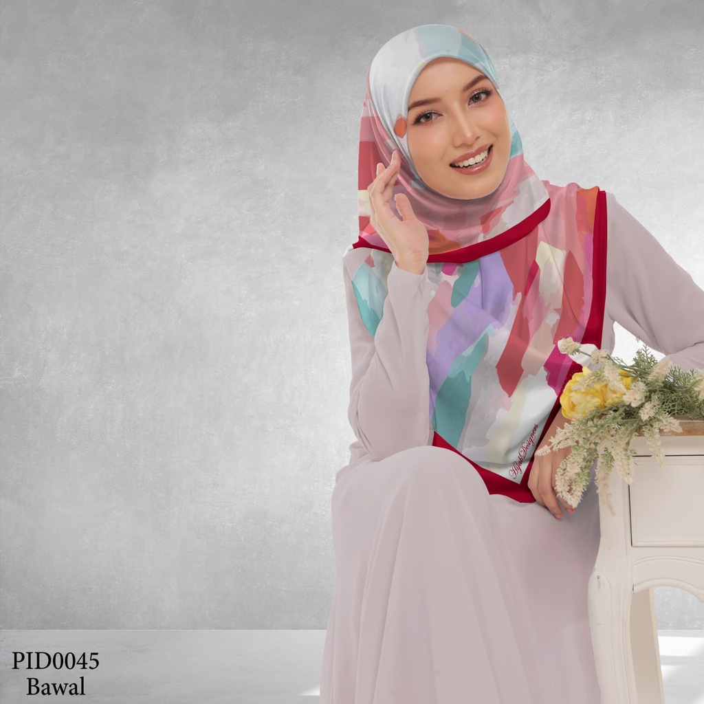 Tudung Bawal (Square Hijab) in PID0045