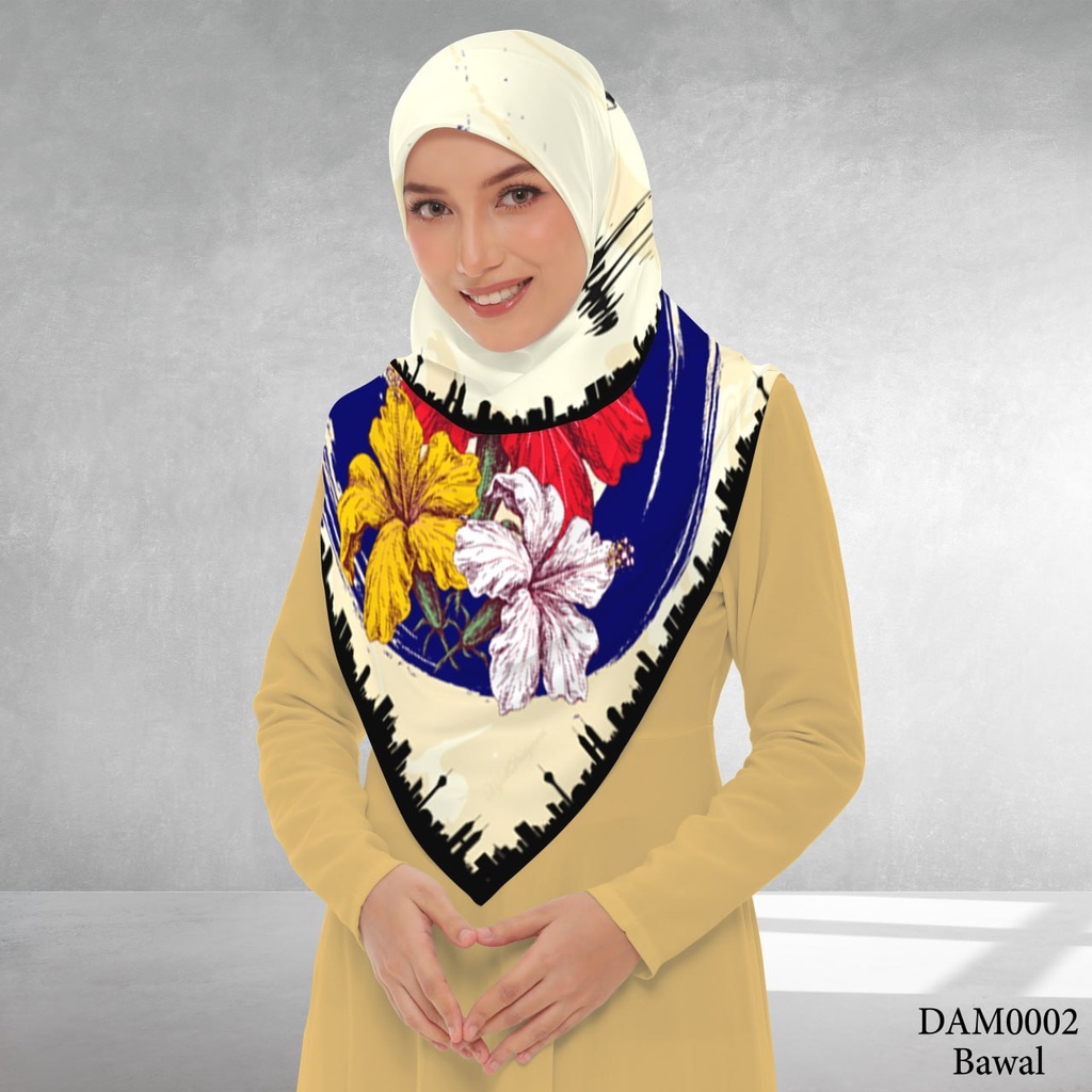 Tudung Bawal (Square Hijab) in DAM0002