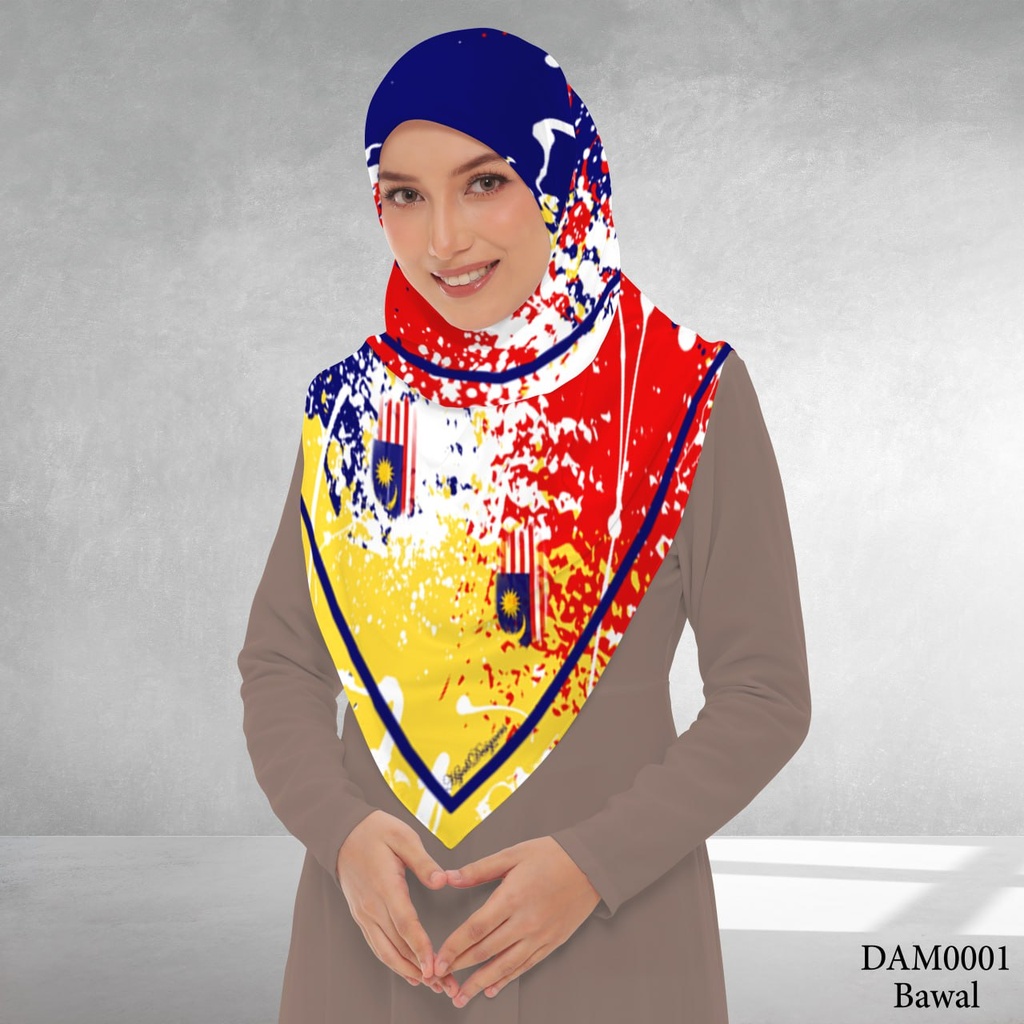 Tudung Bawal (Square Hijab) in DAM0001