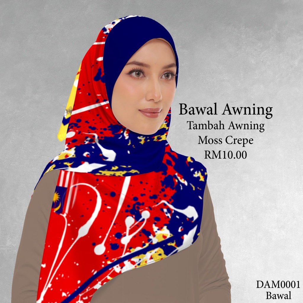 Tudung Bawal (Square Hijab) in DAM0001