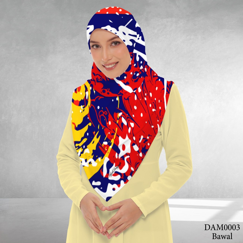 Tudung Bawal (Square Hijab) in DAM0003