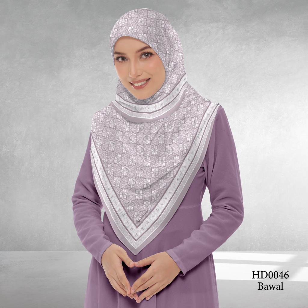 Tudung Bawal (Square Hijab) in HD0046