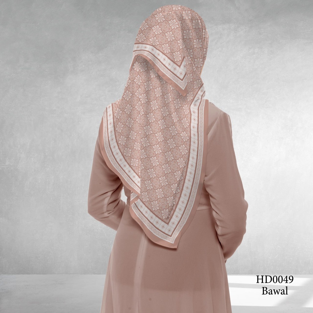 Tudung Bawal (Square Hijab) in HD0049