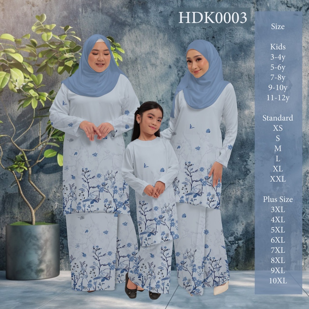 Baju Kurung Printed in HDK0003