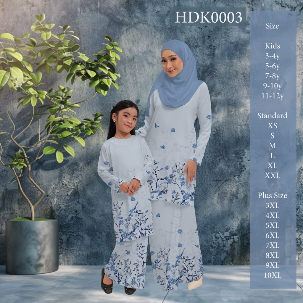 Baju Kurung Printed in HDK0003