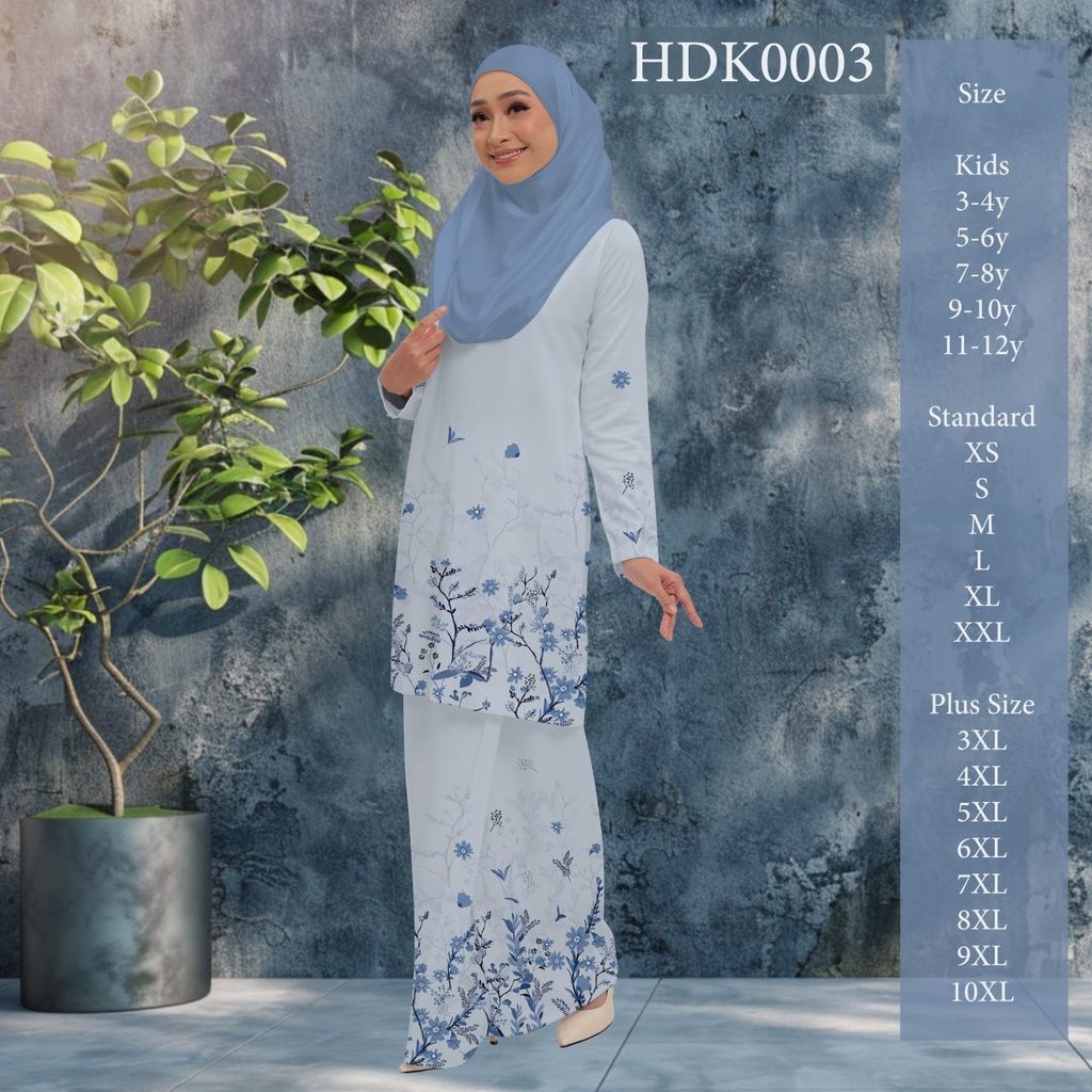 Baju Kurung Printed in HDK0003