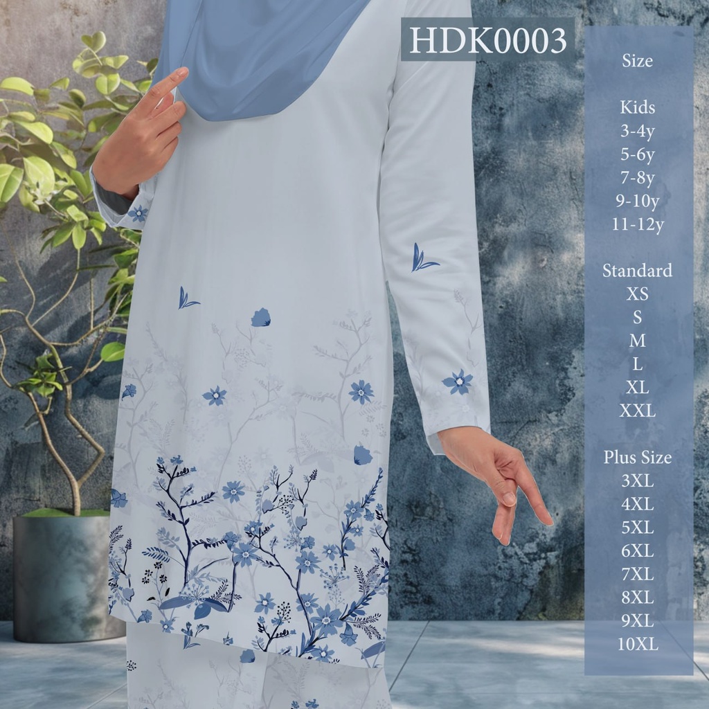 Baju Kurung Printed in HDK0003