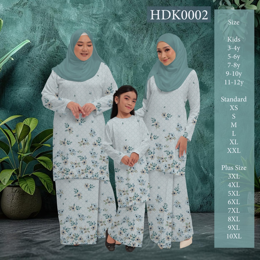 Baju Kurung Printed in HDK0002