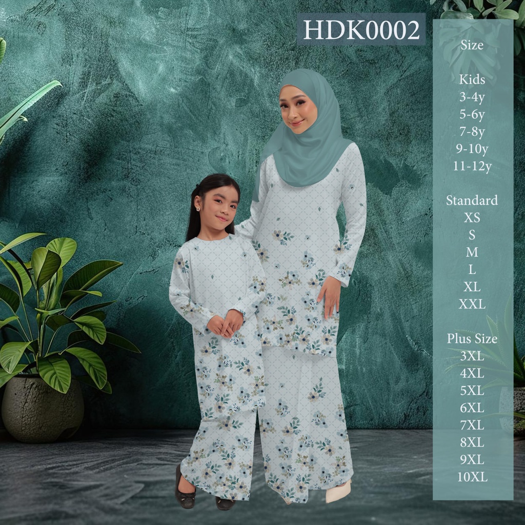 Baju Kurung Printed in HDK0002