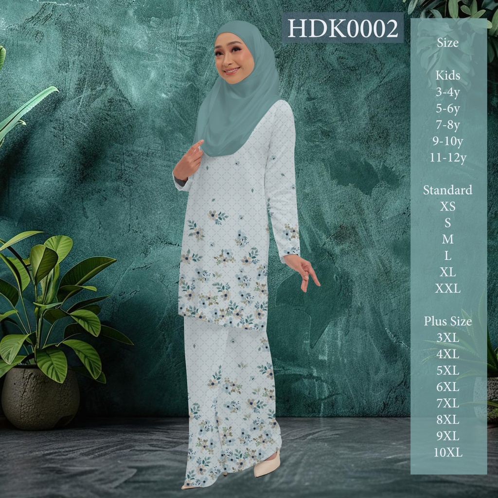 Baju Kurung Printed in HDK0002