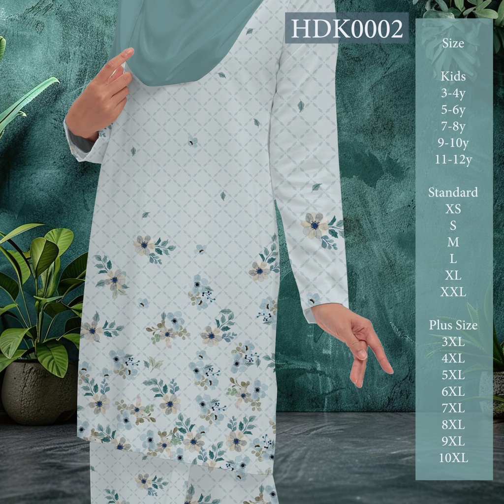 Baju Kurung Printed in HDK0002