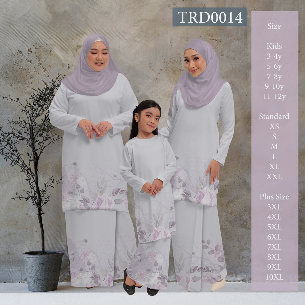 Baju Kurung Printed in TRD0014