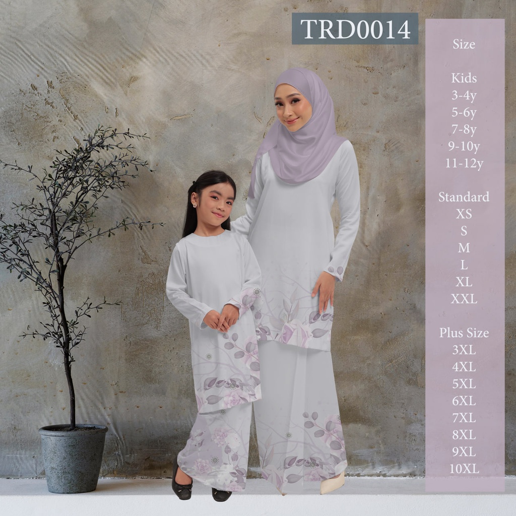 Baju Kurung Printed in TRD0014