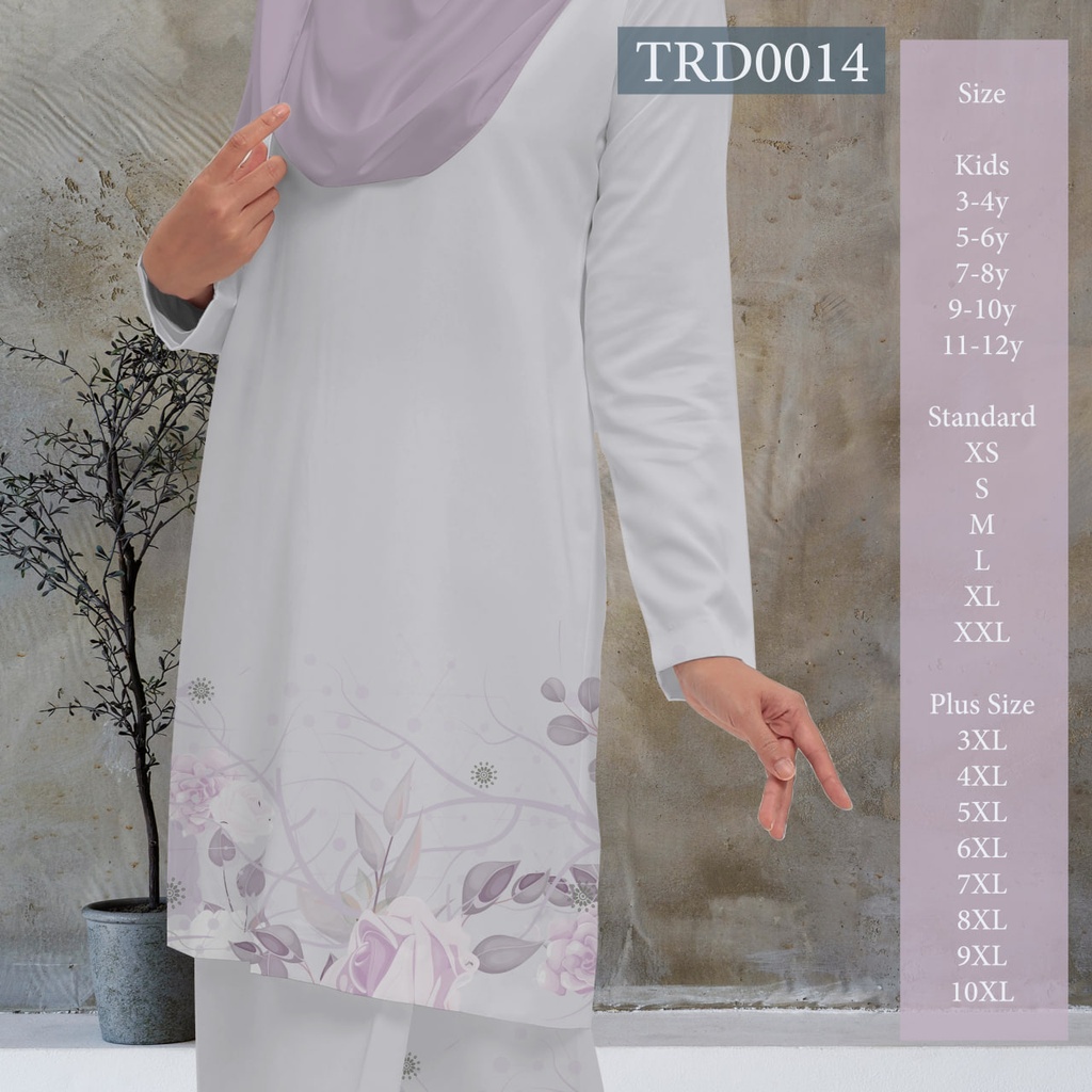 Baju Kurung Printed in TRD0014