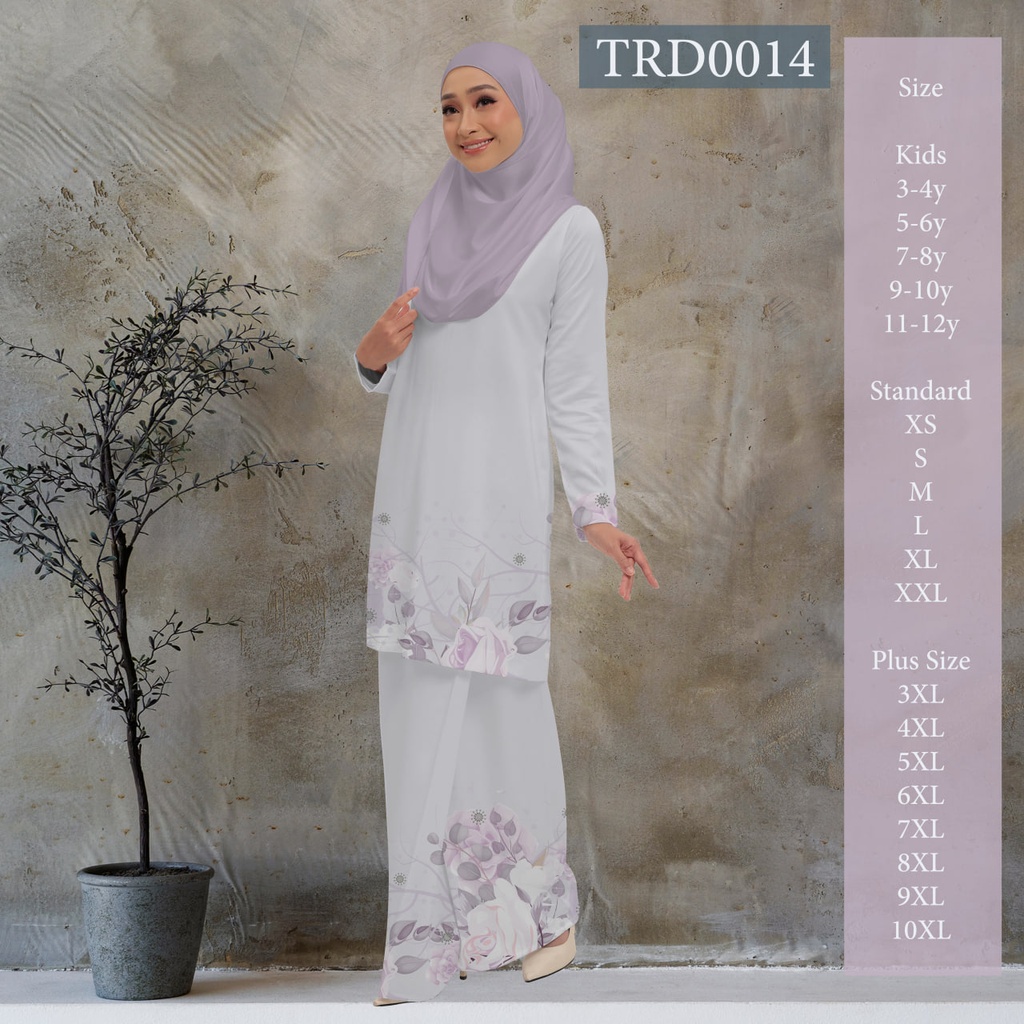 Baju Kurung Printed in TRD0014