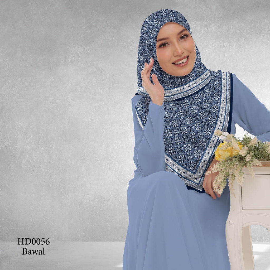 Tudung Bawal (Square Hijab) in HD0056