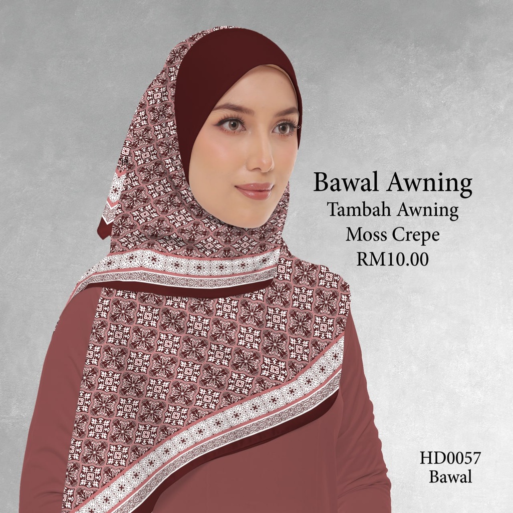 Tudung Bawal (Square Hijab) in HD0057