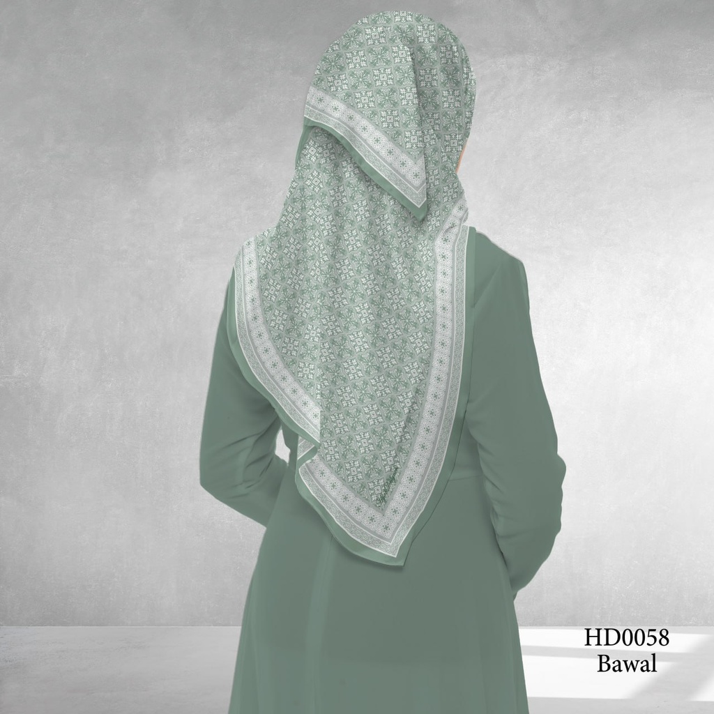 Tudung Bawal (Square Hijab) in HD0058