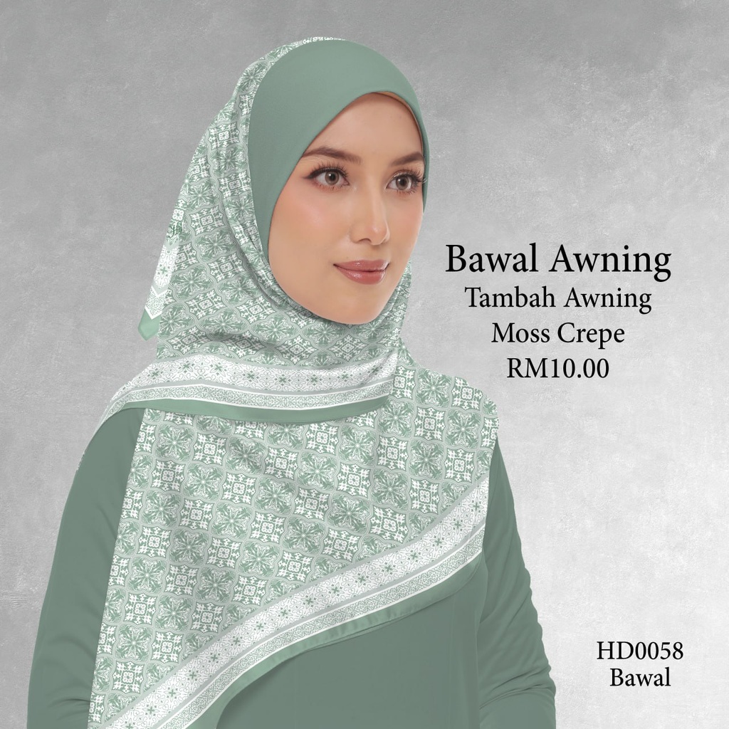 Tudung Bawal (Square Hijab) in HD0058