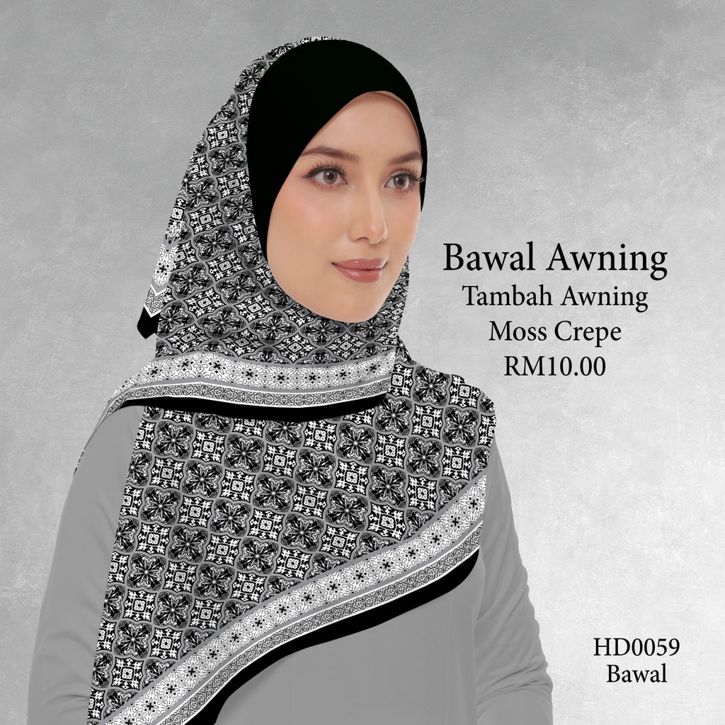 Tudung Bawal (Square Hijab) in HD0059