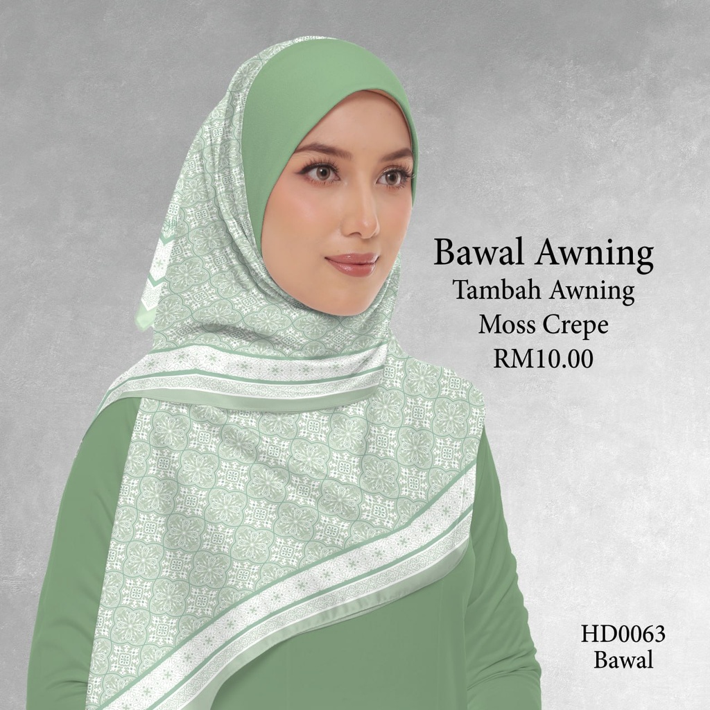 Tudung Bawal (Square Hijab) in HD0063