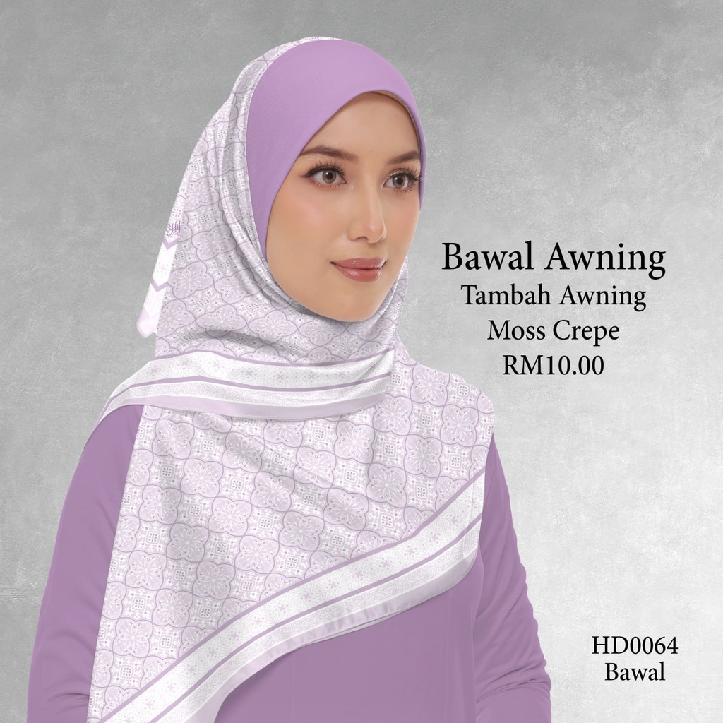 Tudung Bawal (Square Hijab) in HD0064