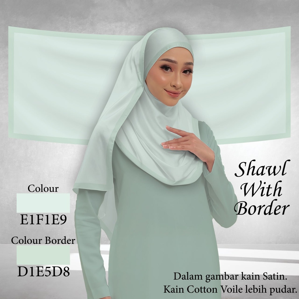 Shawl Plain E1F1E9