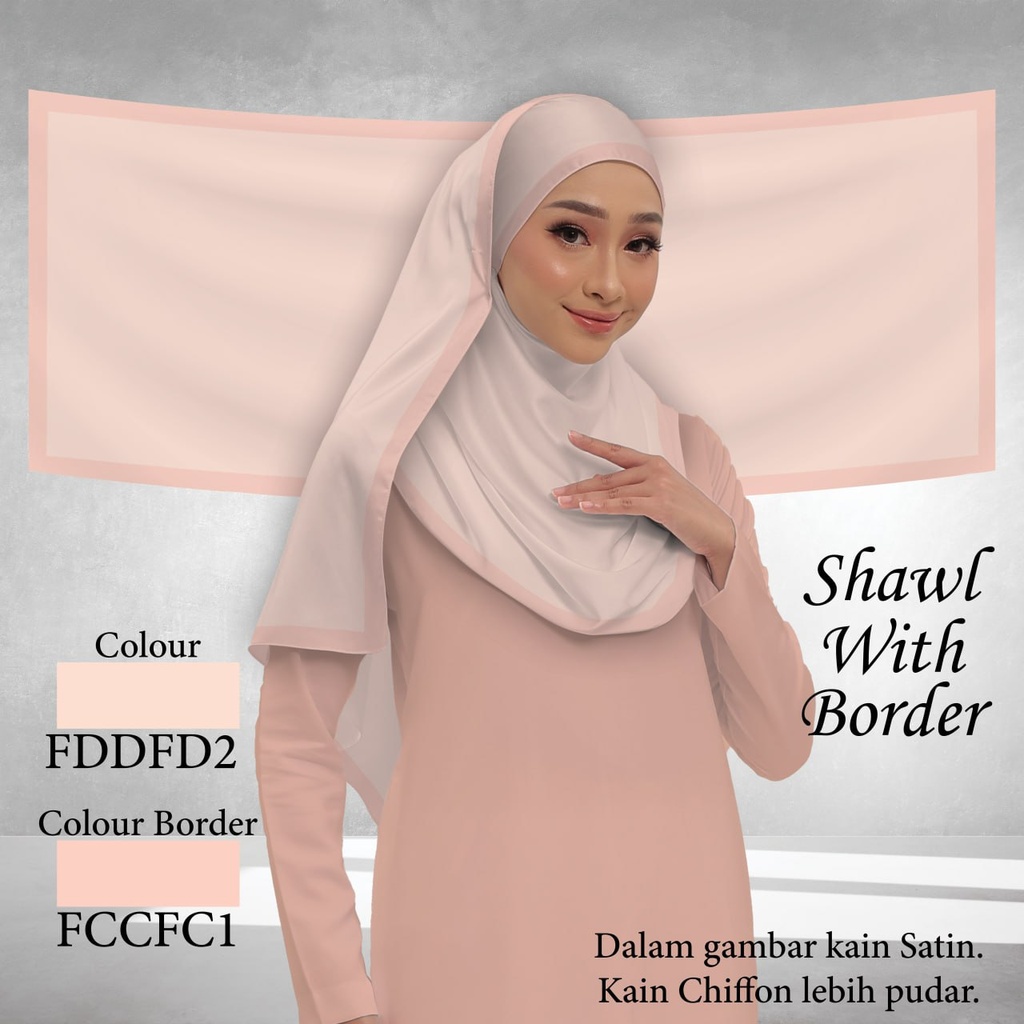 Shawl Plain FDDFD2