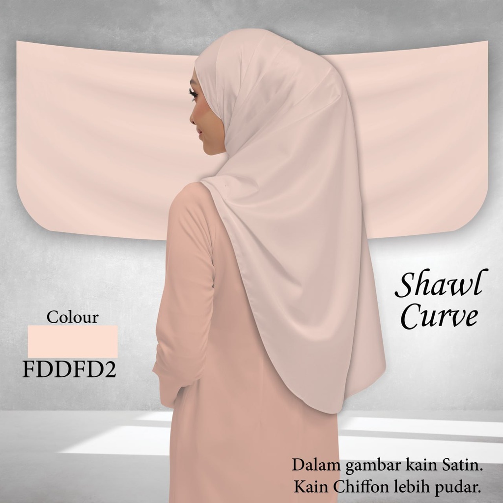 Shawl Plain FDDFD2