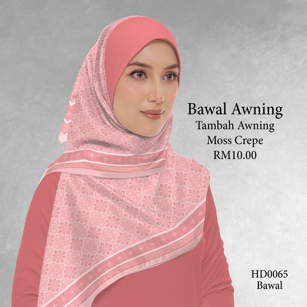 Tudung Bawal (Square Hijab) in HD0065