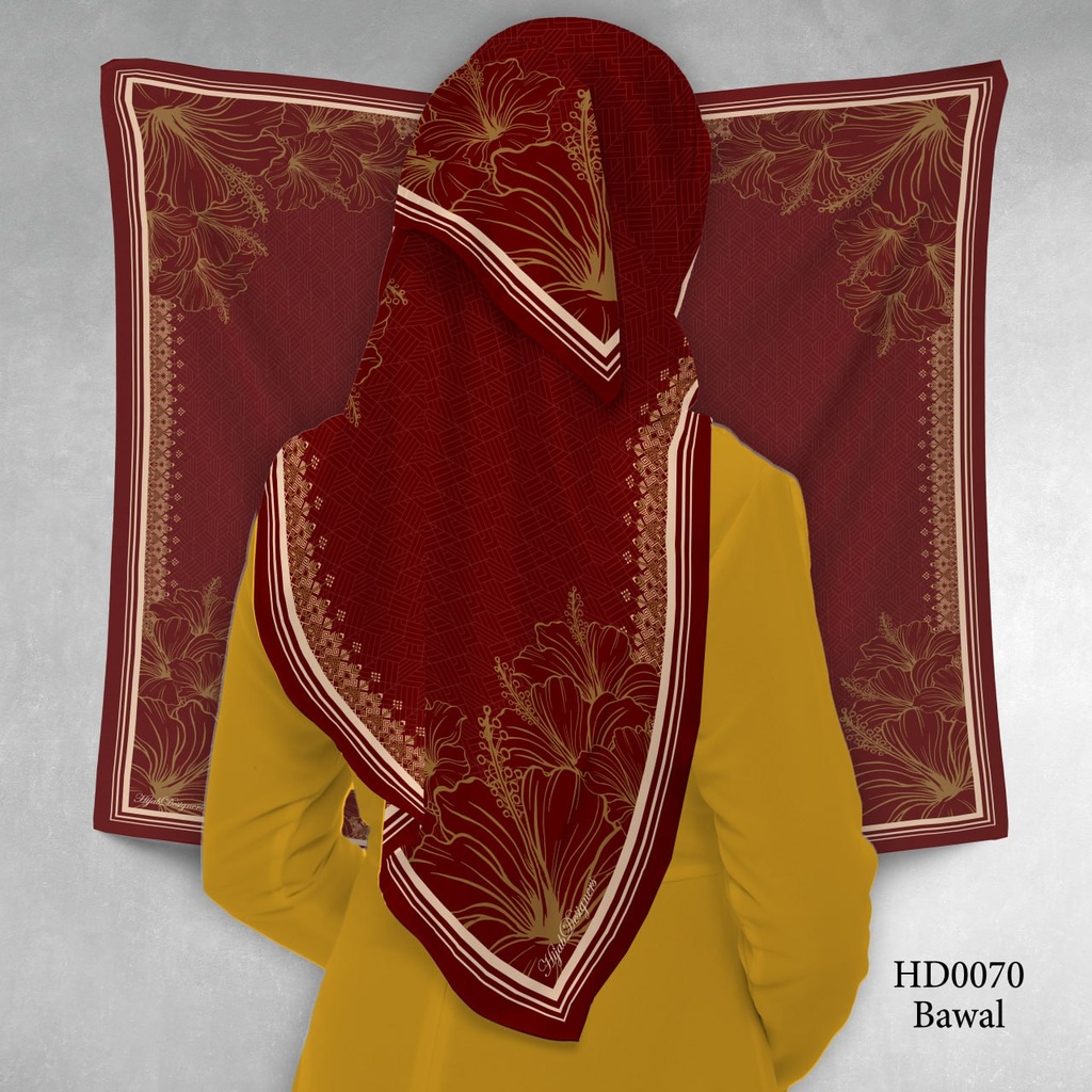 Tudung Bawal (Square Hijab) in HD0070