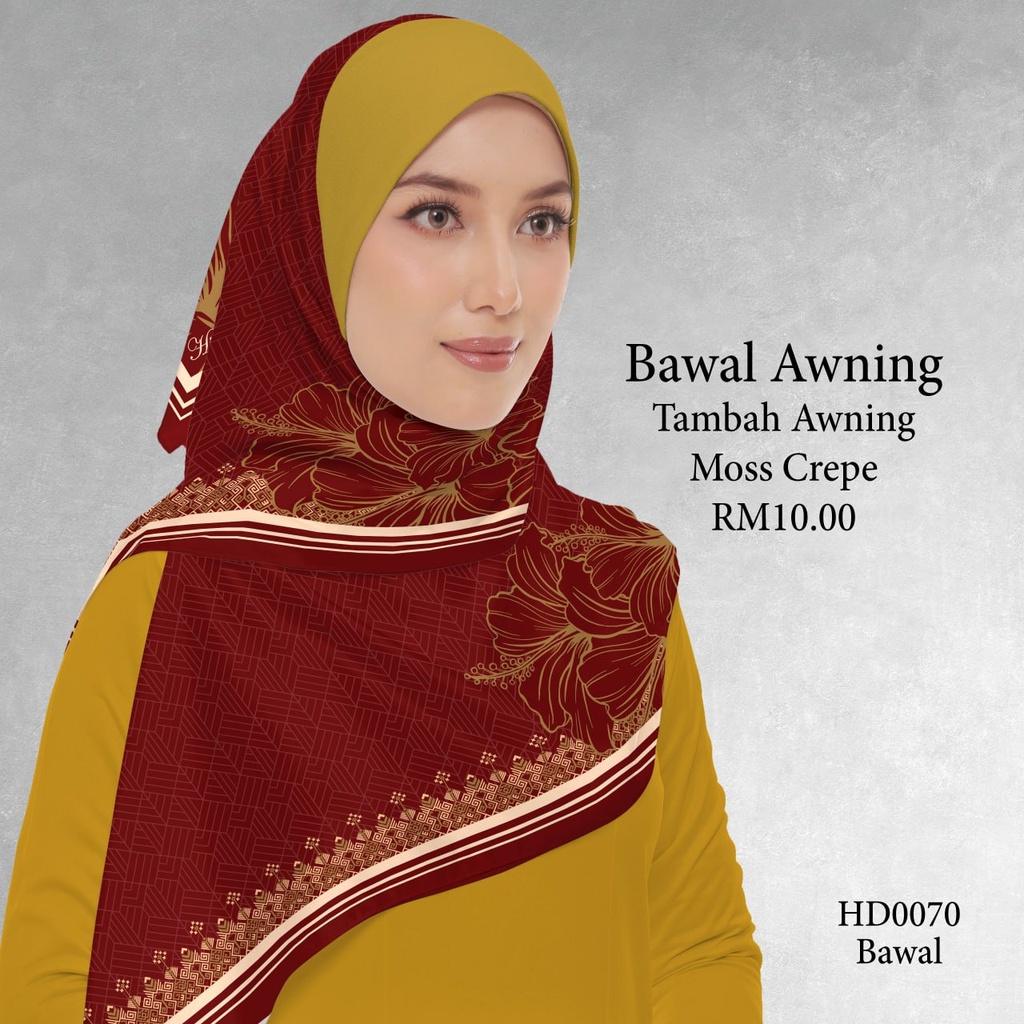 Tudung Bawal (Square Hijab) in HD0070