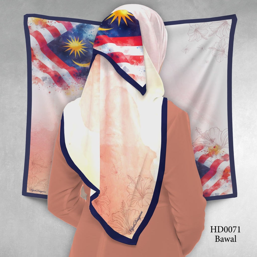 Tudung Bawal (Square Hijab) in HD0071