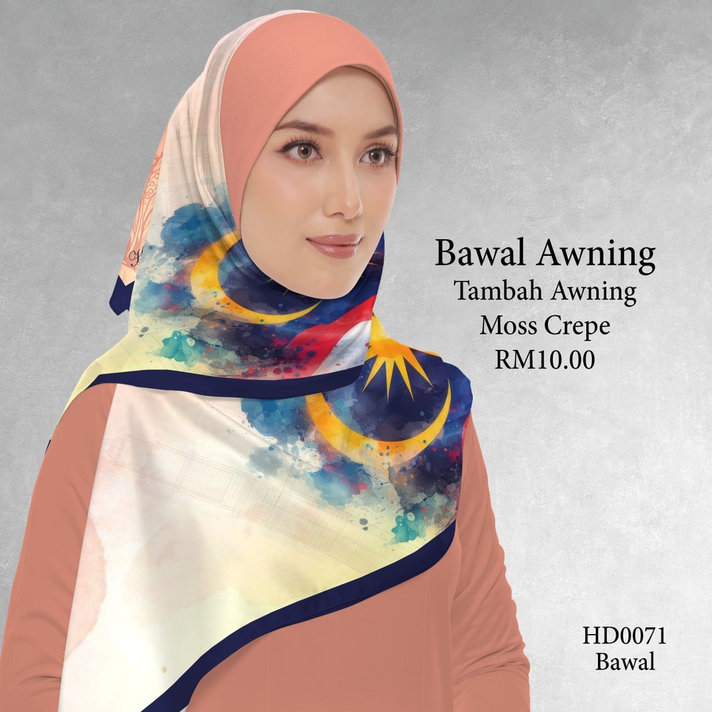 Tudung Bawal (Square Hijab) in HD0071