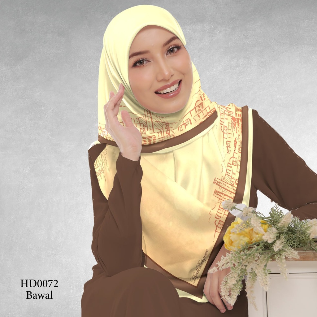 Tudung Bawal (Square Hijab) in HD0072