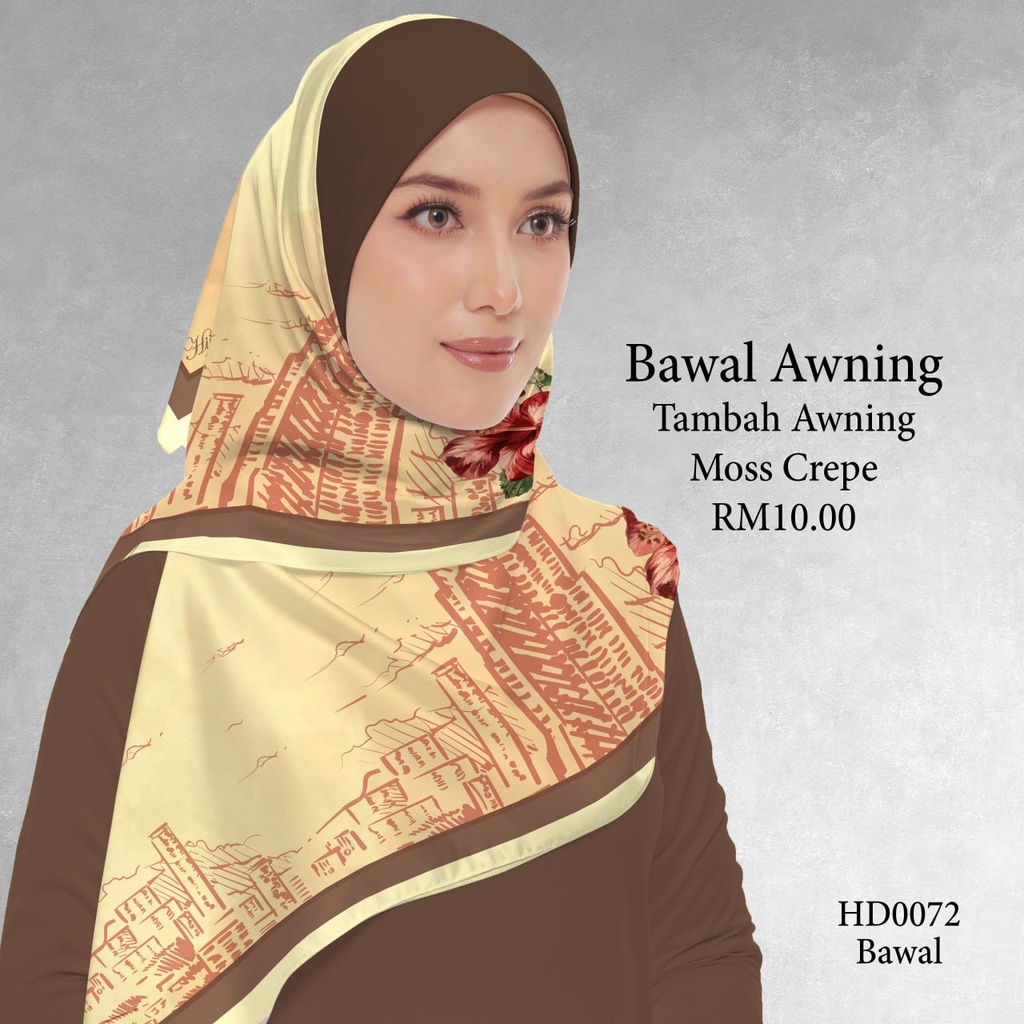 Tudung Bawal (Square Hijab) in HD0072