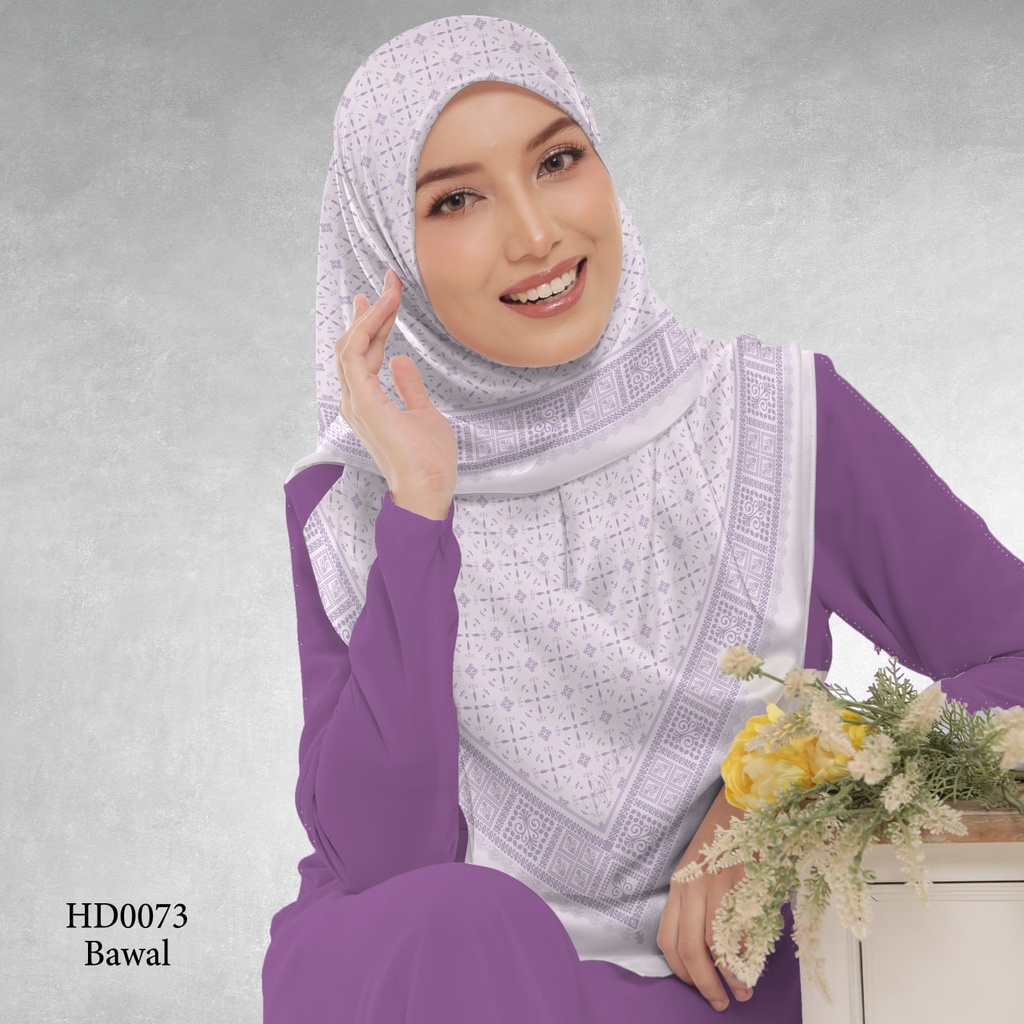 Tudung Bawal (Square Hijab) in HD0073