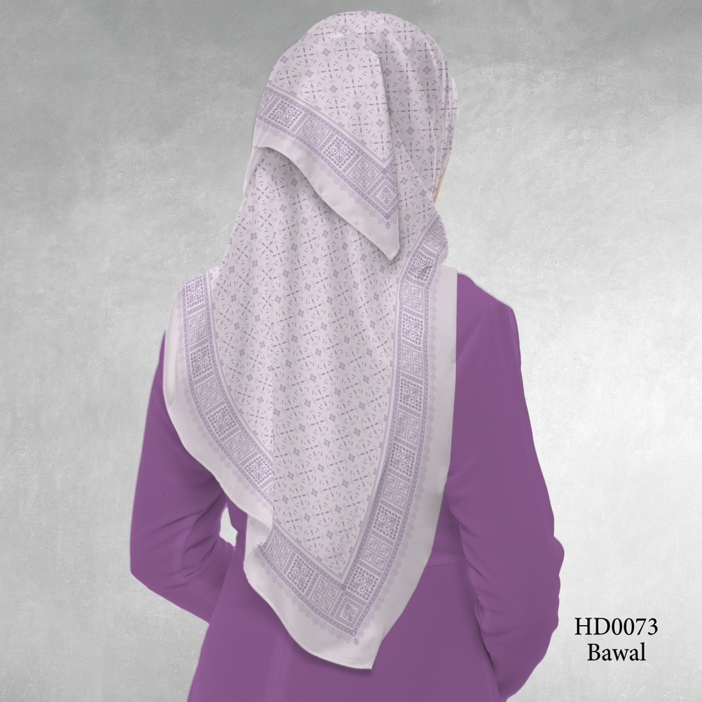 Tudung Bawal (Square Hijab) in HD0073