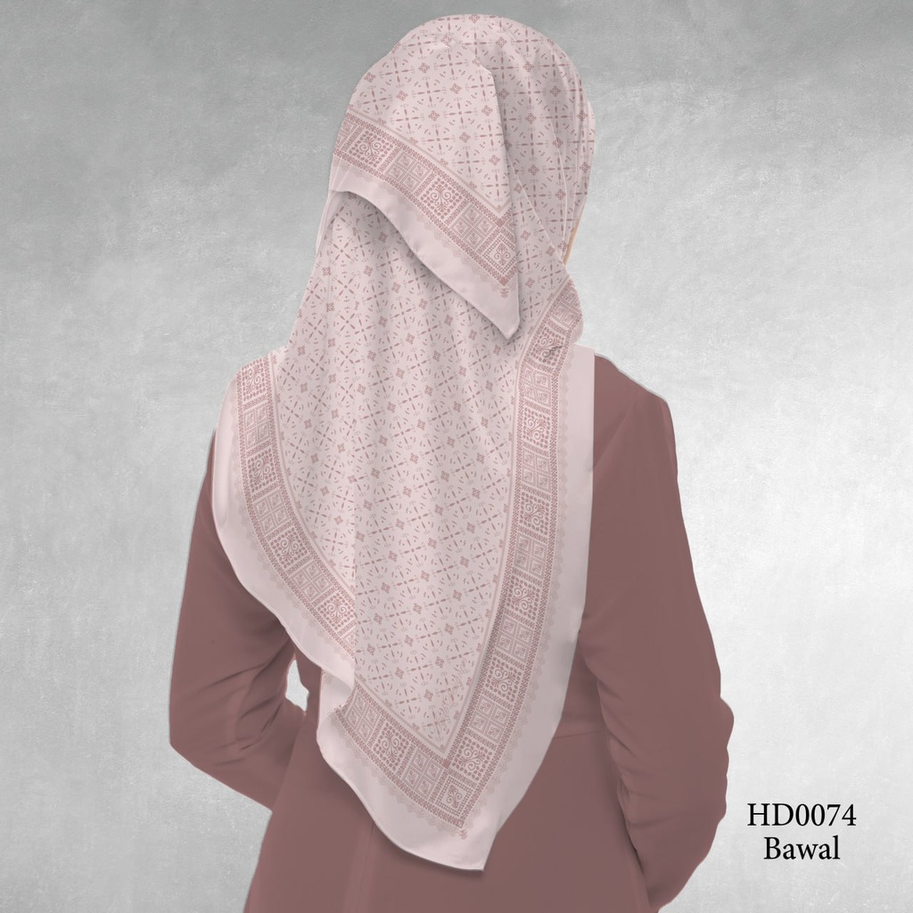 Tudung Bawal (Square Hijab) in HD0074