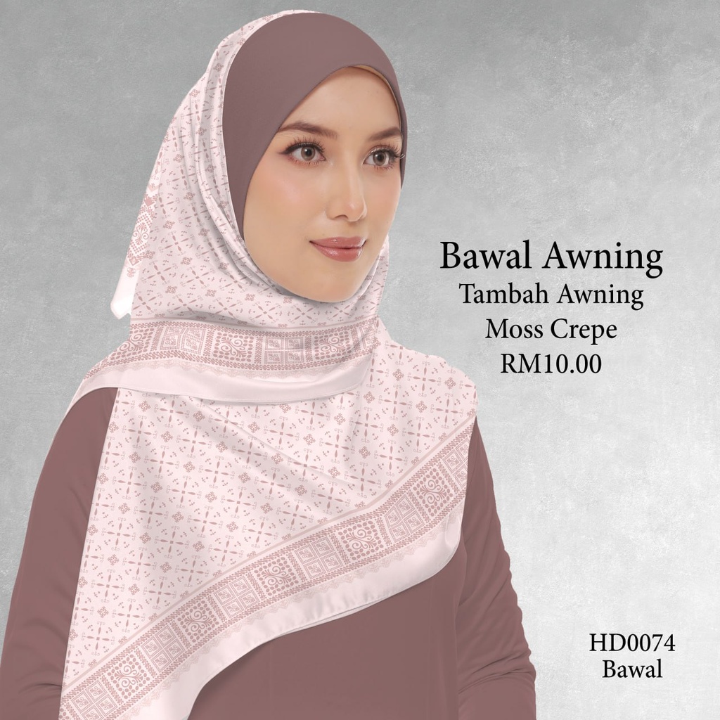 Tudung Bawal (Square Hijab) in HD0074