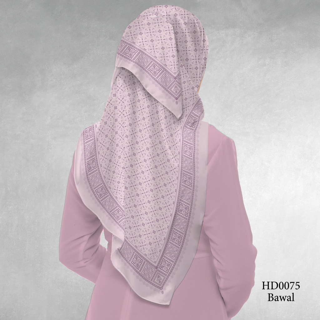 Tudung Bawal (Square Hijab) in HD0075