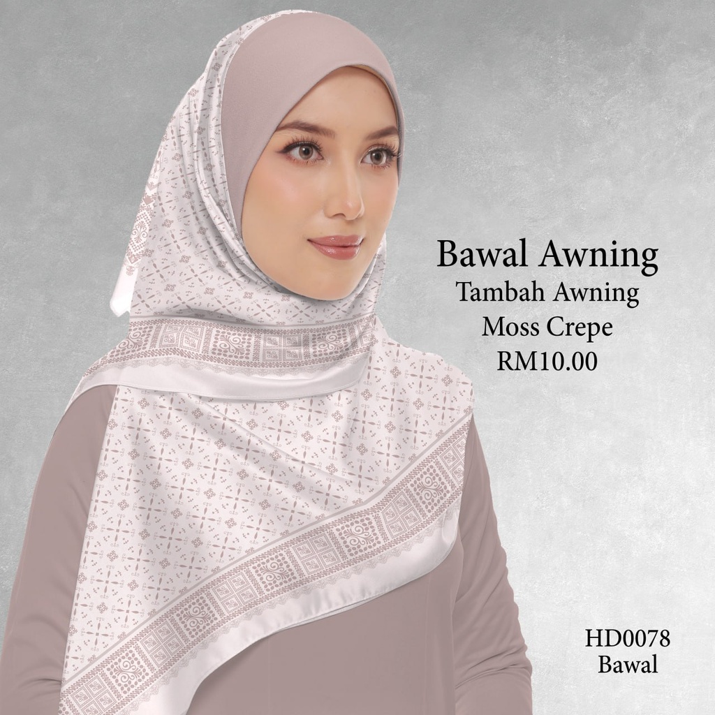 Tudung Bawal (Square Hijab) in HD0078