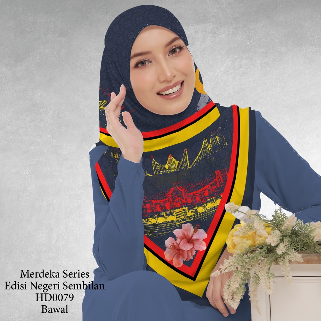 Tudung Bawal (Square Hijab) in HD0079