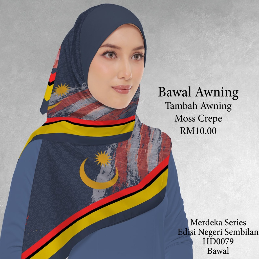 Tudung Bawal (Square Hijab) in HD0079