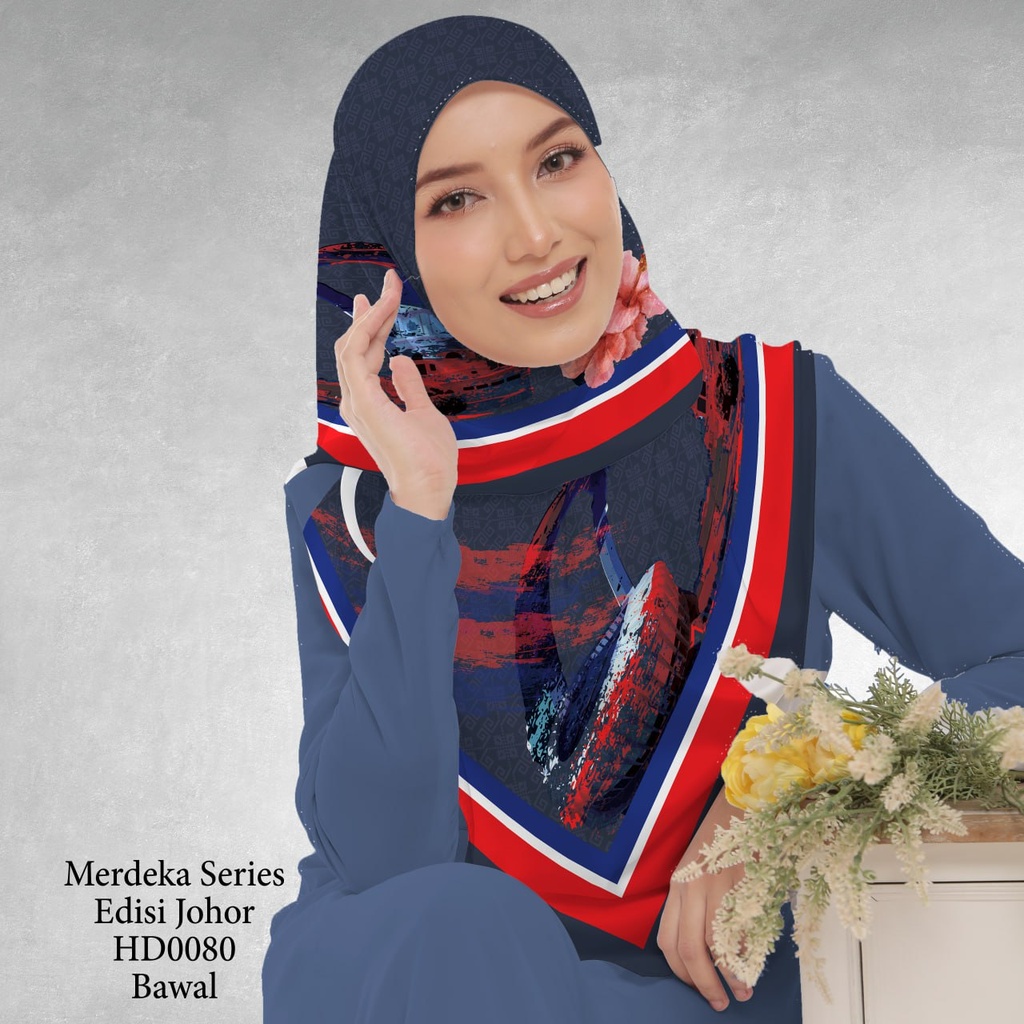 Tudung Bawal (Square Hijab) in HD0080