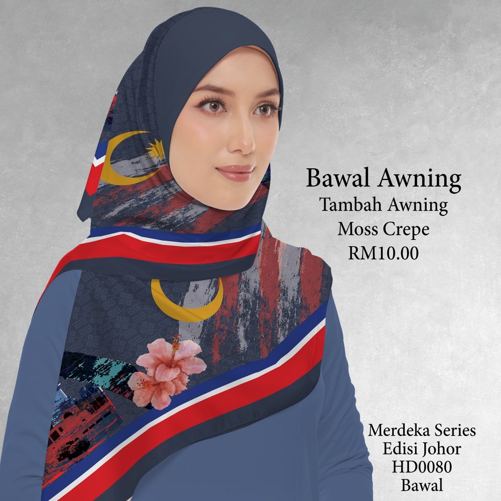 Tudung Bawal (Square Hijab) in HD0080