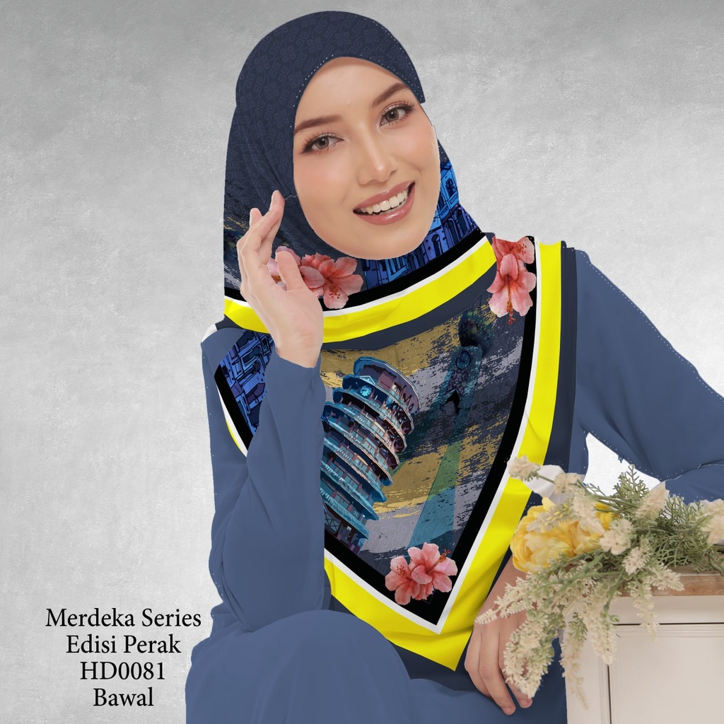 Tudung Bawal (Square Hijab) in HD0081