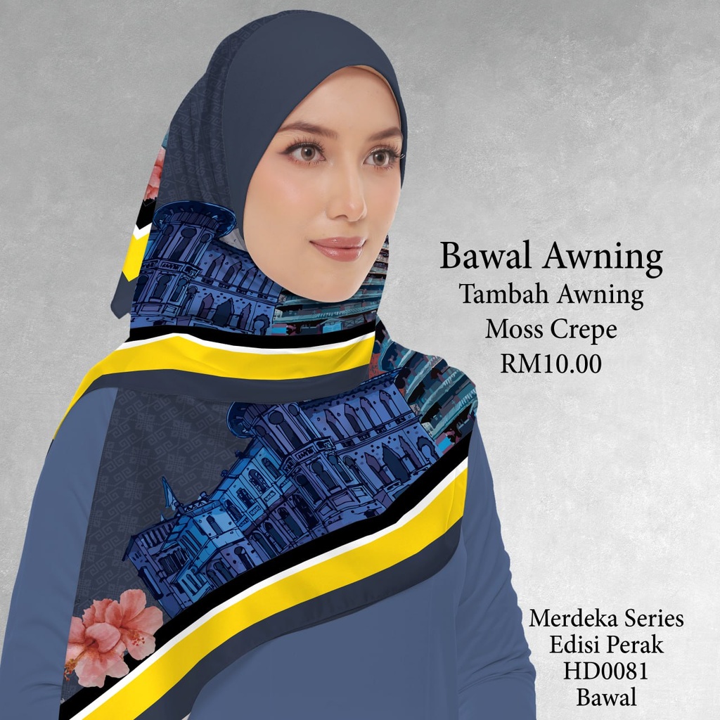 Tudung Bawal (Square Hijab) in HD0081